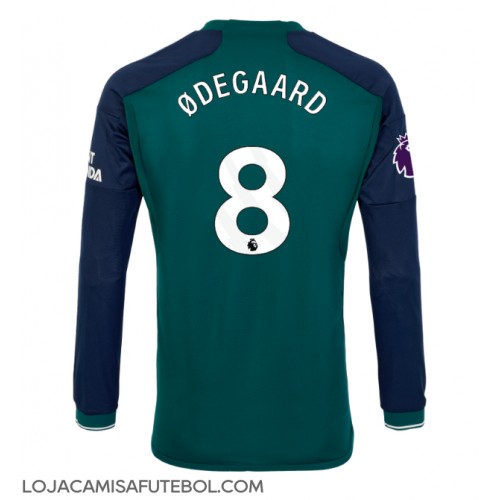 Camisa de Futebol Arsenal Martin Odegaard #8 Equipamento Alternativo 2023-24 Manga Comprida